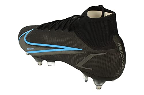 Nike Superfly 8 Elite SG-Pro AC Mens Football Boots CV0960 Soccer Cleats (UK 6.5 US 7.5 EU 40.5, Black Iron Grey 004)