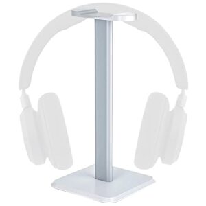 5 core headphone stand headset holder with aluminum supporting bar flexible abs solid base for all headphones size hd stnd (white)