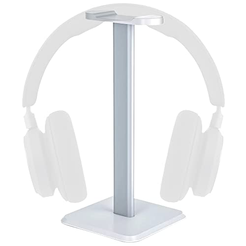 5 CORE Headphone Stand Headset Holder with Aluminum Supporting Bar Flexible ABS Solid Base for All Headphones Size HD STND (White)