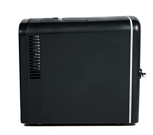 Frigidaire EFMIS175-BLACK Portable Mini Fridge-Retro Extra Large 9-Can Travel Compact Refrigerator, Black, 6 Liters
