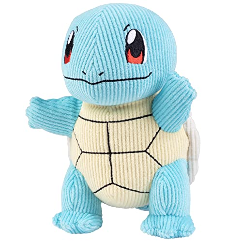 Pokémon 8" Squirtle Corduroy Plush - Officially Licensed - Quality & Soft Stuffed Animal Toy - Limited Edition - Add Squirtle to Your Collection! - Great Gift for Kids, Boys, Girls & Fans of Pokemon