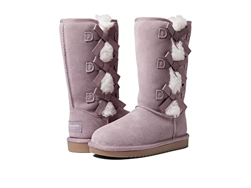 Koolaburra by UGG Unisex-Child Victoria Tall Boot, Elderberry, 3 Little Kid