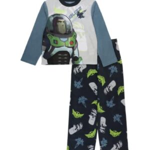 Disney Boys' Lightyear 2-Piece Loose-Fit Pajamas Set, BUZZ SPACE, 6