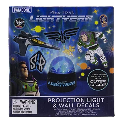 Paladone Buzz Lightyear Projection Light and Wall Decals Set, Officially Licensed Merchandise