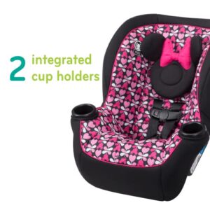 Disney Baby Onlook 2-in-1 Convertible Car Seat, Rear-Facing 5-40 pounds and Forward-Facing 22-40 pounds and up to 43 inches, Minnie Sweetheart