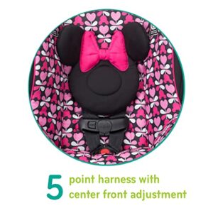 Disney Baby Onlook 2-in-1 Convertible Car Seat, Rear-Facing 5-40 pounds and Forward-Facing 22-40 pounds and up to 43 inches, Minnie Sweetheart