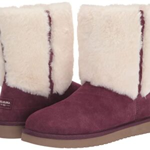 Koolaburra by UGG Women's Aubrei Short Fashion Boot, Plum, 7