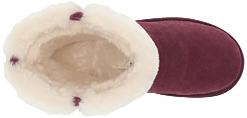 Koolaburra by UGG Women's Aubrei Short Fashion Boot, Plum, 7