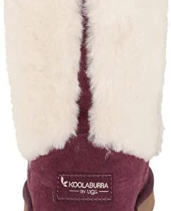 Koolaburra by UGG Women's Aubrei Short Fashion Boot, Plum, 7