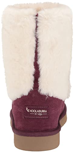 Koolaburra by UGG Women's Aubrei Short Fashion Boot, Plum, 7