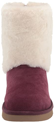 Koolaburra by UGG Women's Aubrei Short Fashion Boot, Plum, 7