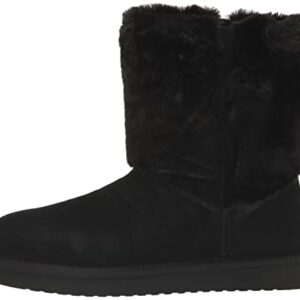 Koolaburra by UGG Women's Aubrei Short Fashion Boot, Black, 7