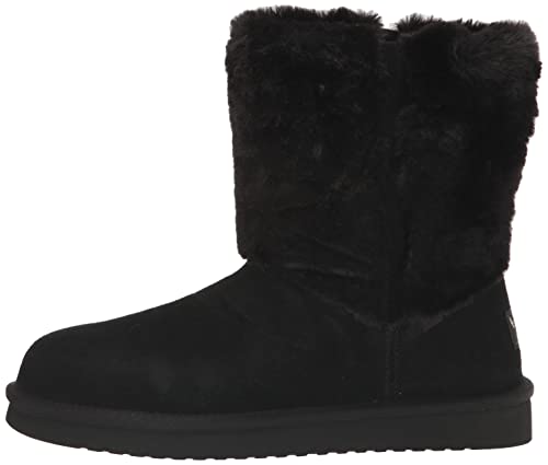 Koolaburra by UGG Women's Aubrei Short Fashion Boot, Black, 7