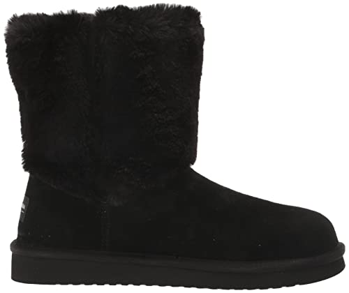 Koolaburra by UGG Women's Aubrei Short Fashion Boot, Black, 7