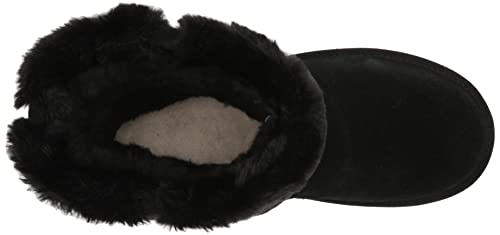 Koolaburra by UGG Women's Aubrei Short Fashion Boot, Black, 7