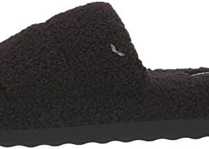 Koolaburra by UGG Women's PEACHEE Slide Slipper, Black, 8