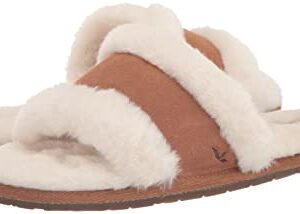 Koolaburra by UGG Women's Milo Peep Slipper, Natural, 8