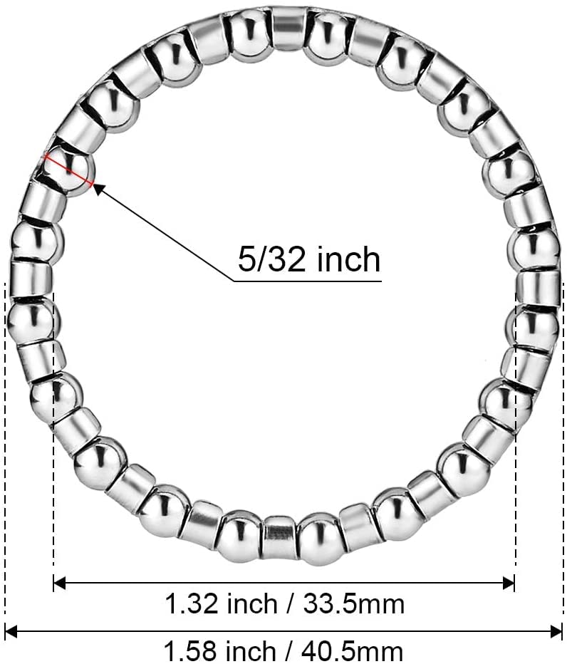 CYCLEZ 2 Premium Headset Bearings 5/32" x 20 Ball Bearings. Fits 1-1/8" Headset. Made in Taiwan. Set/Pair of Bearings. for BMX, Mountain Bikes, Road Racing Bikes, Cruisers