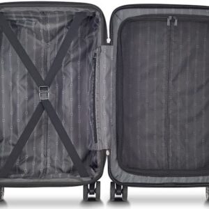 DELSEY Paris Jessica Hardside Expandable Luggage with Spinner Wheels (Black, Carry-On 21-Inch)