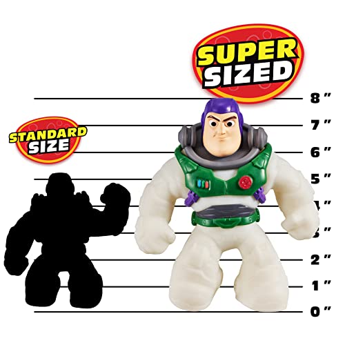 Heroes of Goo Jit Zu Disney Pixar Lightyear Lightyear Supagoo Alpha Buzz - Supersized 8" Jumbo Figure, Squishy, Stretchy, Gooey Heroes