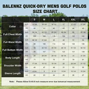 BALENNZ Golf Polos for Men Quick-Dry Athletic Mens Golf Shirts Short Sleeve Summer Casual Moisture Wicking Golf Polo Shirts for Men 3 Pack Dark Grey, Light Green, Navy X-Large