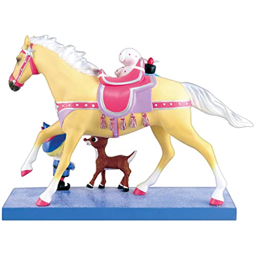 Enesco Rudolph The Red-Nosed Reindeer by The Trail of Painted Ponies Special Delivery Figurine, 7.28 Inch, Multicolor