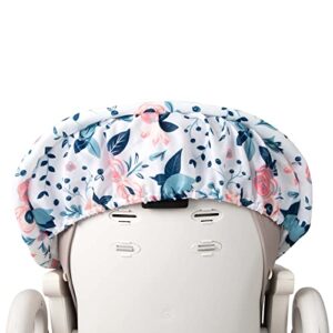 Nuby High Chair Cover Protecting from Spills and Crumbs, Water Resistant, Floral Print