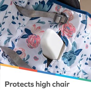 Nuby High Chair Cover Protecting from Spills and Crumbs, Water Resistant, Floral Print