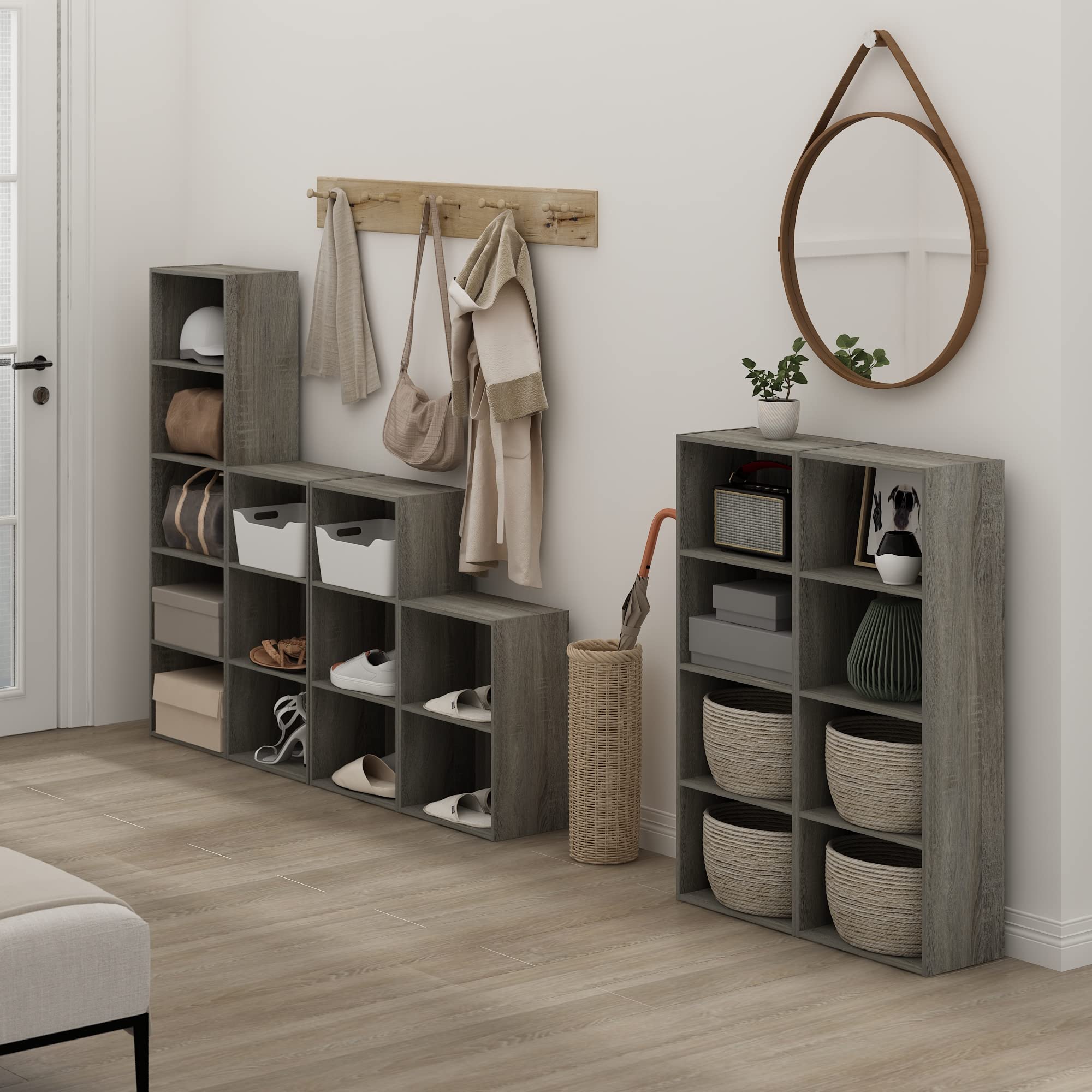 Furinno Luder Bookcase / Book / Storage, French Oak