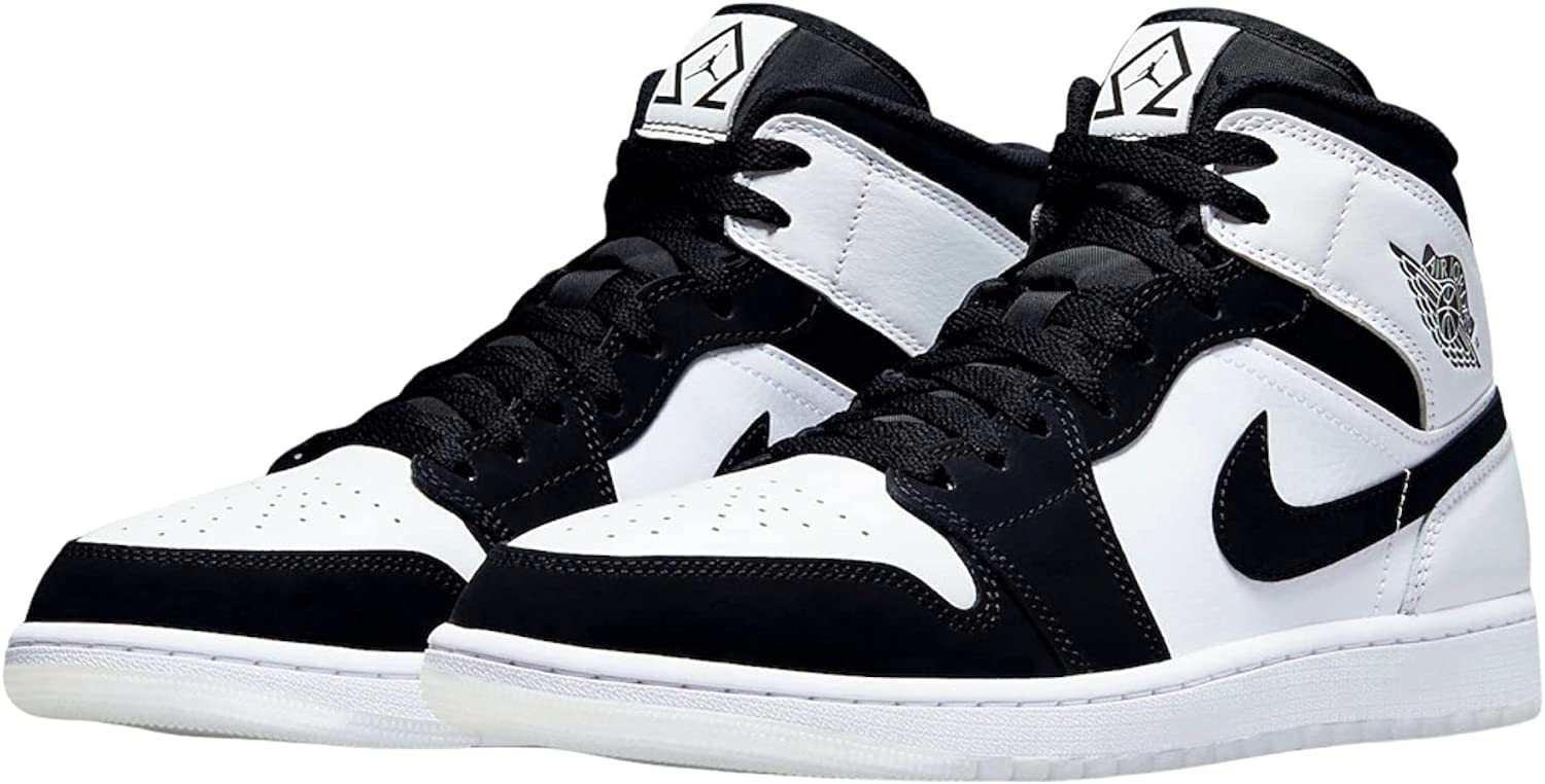 Nike mens Air Jordan 1 Mid Se Basketball Trainers 852542 Shoes, White/Black-multi Color, 9