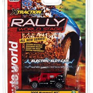 Auto World Xtraction Rally 2005 Hummer H2 (red) HO Scale Slot Car