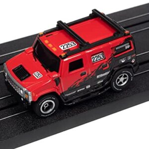 Auto World Xtraction Rally 2005 Hummer H2 (red) HO Scale Slot Car