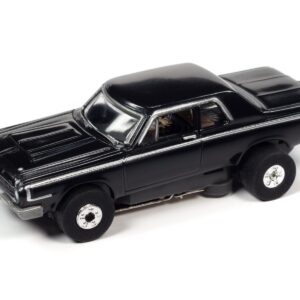 Auto World Thunderjet Cars N Coffee 1964 Dodge 330 (Black) HO Scale Slot Car