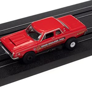 Auto World Thunderjet Cars N Coffee 1964 Dodge 330 (red) HO Scale Slot Car