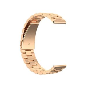 FitTurn 22MM Bands Compatible with Cubitt CT4/CT2 Pro Smartwatch, Replacement Metal Bracelet Premium Solid Stainless Steel Watch Band Strap Wristbands for Cubitt CT4/CT2 Pro (RoseGold)