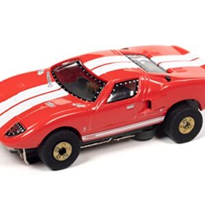 Auto World Thunderjet 1966 Ford GT40 (red) HO Scale Slot Car