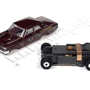 Auto World Thunderjet 1964 Ford Thunderbolt (Maroon) HO Scale Slot Car