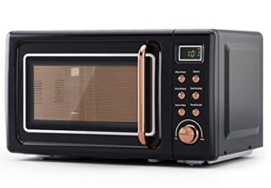 simoe countertop microwave oven, 0.7 cu ft 700w retro small microwave with 8 auto-cooking set & 10 inch removable turntable, compact microwave w/defrost, child lock, timer, 5 micro power, led lighting