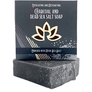 relaxcation men soap with charcoal, dead sea salt, olive oil, and coconut oil - mix of whiskey, tobacco, leather, (black soap)