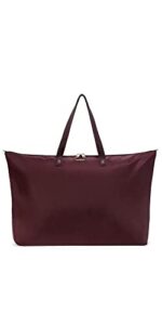 tumi women's just in case tote, beetroot, red, one size