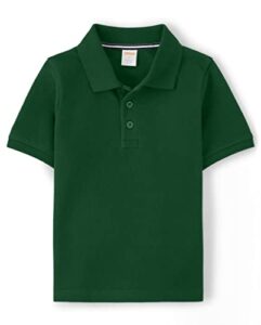 gymboree boys and toddler short sleeve polo shirt, fir green, 5t