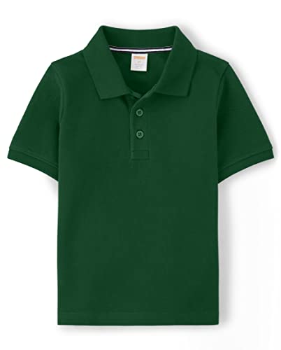 Gymboree Boys and Toddler Short Sleeve Polo Shirt, Fir Green, 6