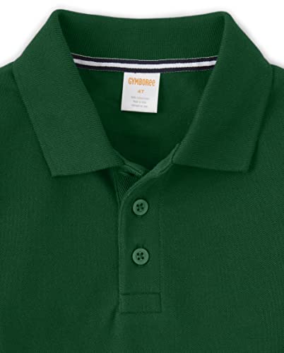 Gymboree Boys and Toddler Short Sleeve Polo Shirt, Fir Green, 6