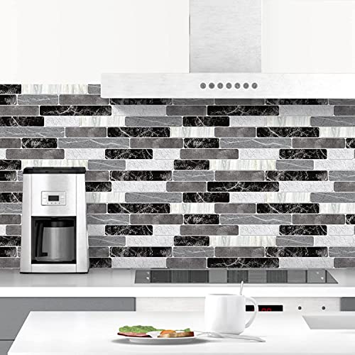 WENMER Peel and Stick Backsplash Wallpaper, Waterproof , Self Adhesive Removable Wallpaper for Kitchen Bathroom Backsplash, Tile Contact Paper for Countertop, 17.7"x 118"