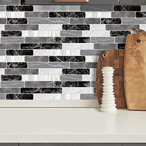 WENMER Peel and Stick Backsplash Wallpaper, Waterproof , Self Adhesive Removable Wallpaper for Kitchen Bathroom Backsplash, Tile Contact Paper for Countertop, 17.7"x 118"