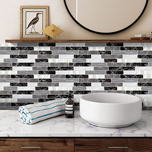 WENMER Peel and Stick Backsplash Wallpaper, Waterproof , Self Adhesive Removable Wallpaper for Kitchen Bathroom Backsplash, Tile Contact Paper for Countertop, 17.7"x 118"