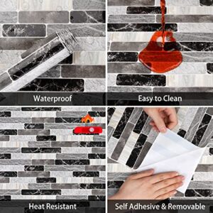 WENMER Peel and Stick Backsplash Wallpaper, Waterproof , Self Adhesive Removable Wallpaper for Kitchen Bathroom Backsplash, Tile Contact Paper for Countertop, 17.7"x 118"