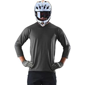 troy lee designs cycling mtb bicycle mountain bike jersey shirt for men, ruckus jersey (military, large)