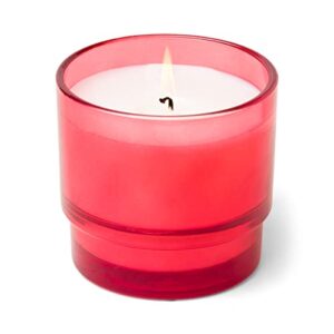 paddywax candles al fresco collection, naturally scented candle, 7 ounces, red, rosewood vanilla