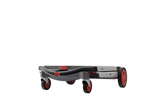 CLAX® Multi Use Functional Collapsible Carts | Mobile Folding Trolley | Storage Cart Wagon | Shopping Cart with 2 Storage Crates (Red)